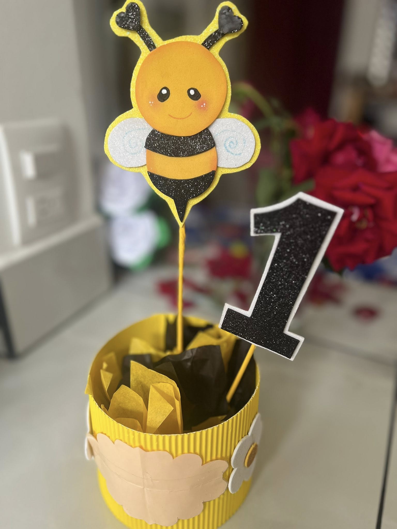 Figuras de foamy - Centro de mesa cumpleaños